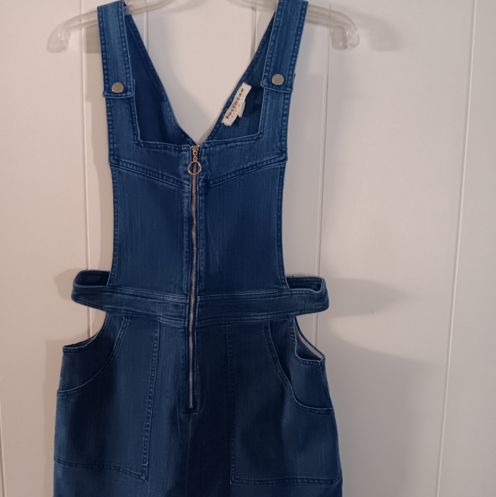 Blue Denim Overall Dress